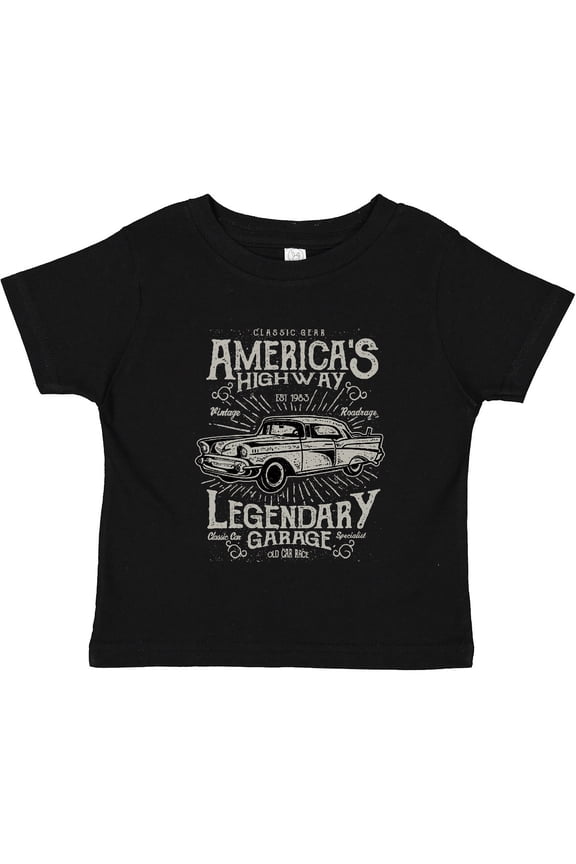 America's  Highway Classic Car Boys Toddler T-Shirt