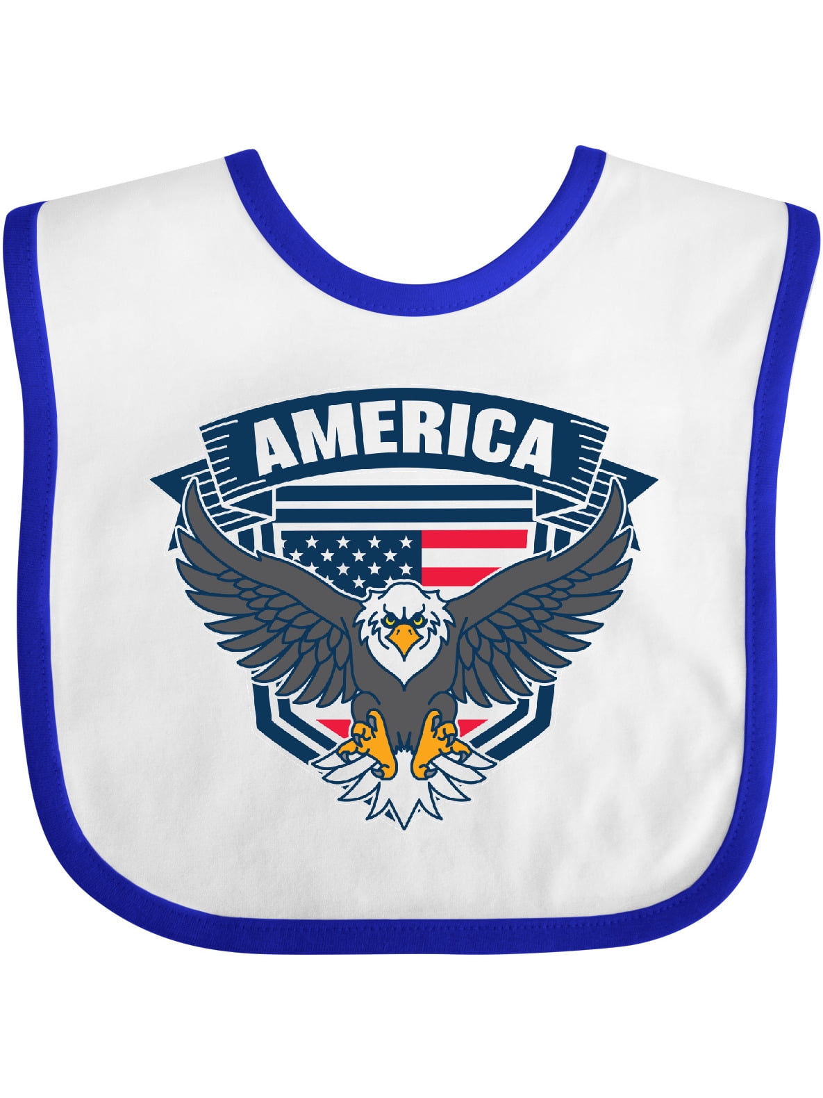 Inktastic America with Eagle Shield and Banner Boys or Girls Baby Bib