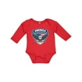 thumbnail image 1 of Inktastic America with Eagle Shield and Banner Boys or Girls Long Sleeve Baby Bodysuit, 1 of 5