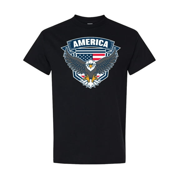 Inktastic America with Eagle Shield and Banner T-Shirt