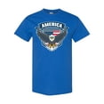 thumbnail image 1 of Inktastic America with Eagle Shield and Banner T-Shirt, 1 of 5