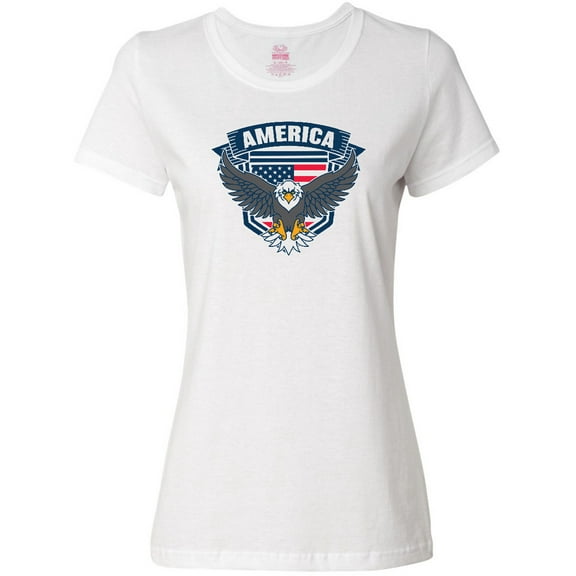 Inktastic America with Eagle Shield and Banner Women's T-Shirt
