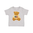 thumbnail image 1 of Inktastic American Flag Bear Boys or Girls Baby T-Shirt, 1 of 5