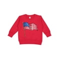 thumbnail image 1 of Inktastic American Flag Design Toddler Sweatshirt, 1 of 4