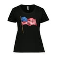 thumbnail image 1 of Inktastic American Flag Design Women's Plus Size T-Shirt, 1 of 5