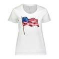thumbnail image 1 of Inktastic American Flag Design Women's Plus Size T-Shirt, 1 of 5