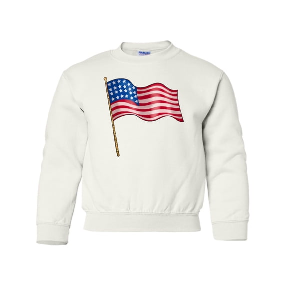 Inktastic American Flag Design Youth Sweatshirt