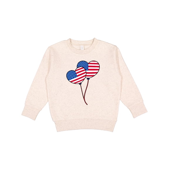 Inktastic American Flag Heart Balloons Toddler Sweatshirt