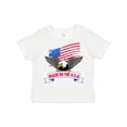 thumbnail image 1 of Inktastic American Flag Made in the USA with Bald Eagle Boys or Girls Toddler T-Shirt, 1 of 5