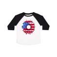 thumbnail image 1 of Inktastic American Flag Sunflower in Red White and Blue Boys or Girls Toddler T-Shirt, 1 of 5