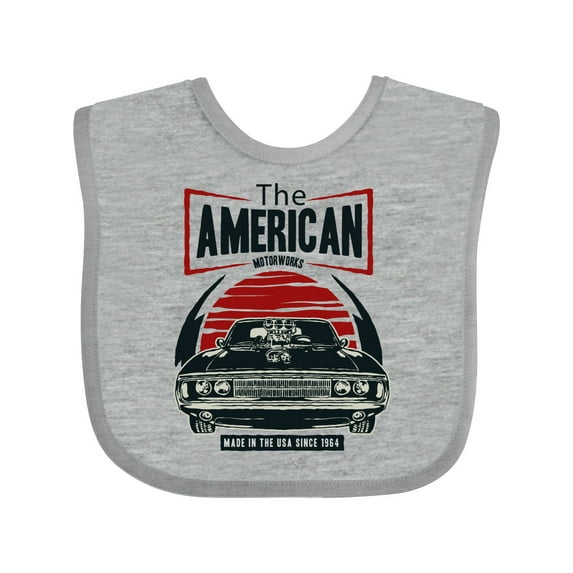 Inktastic American Muscle Car Boys or Girls Baby Bib
