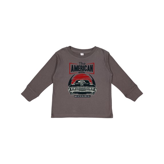 Inktastic American Muscle Car Boys or Girls Long Sleeve Toddler T-Shirt
