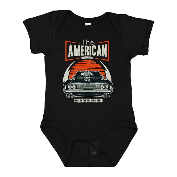 Inktastic American Muscle Vintage Car Boys or Girls Baby Bodysuit