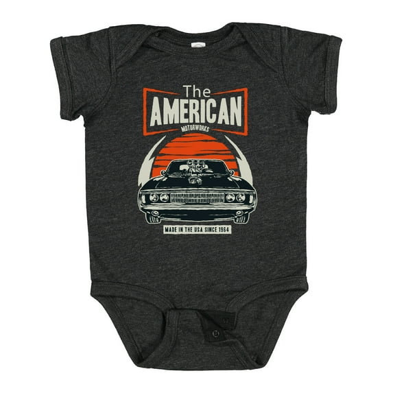 Inktastic American Muscle Vintage Car Boys or Girls Baby Bodysuit