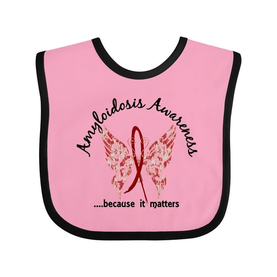Inktastic Amyloidosis Butterfly 6.1 Boys Baby Bib