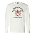 thumbnail image 1 of Inktastic Amyloidosis Butterfly 6.1 Long Sleeve T-Shirt, 1 of 5
