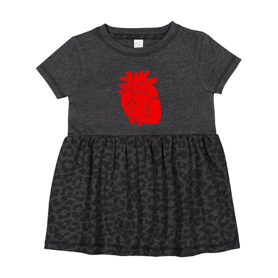 Inktastic Anatomical Heart Girls Baby Dress