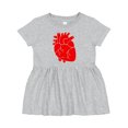 thumbnail image 1 of Inktastic Anatomical Heart Girls Baby Dress, 1 of 5