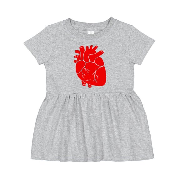 Inktastic Anatomical Heart Girls Baby Dress