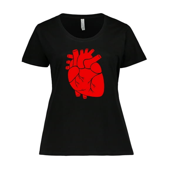 Inktastic Anatomical Heart Women's Plus Size T-Shirt