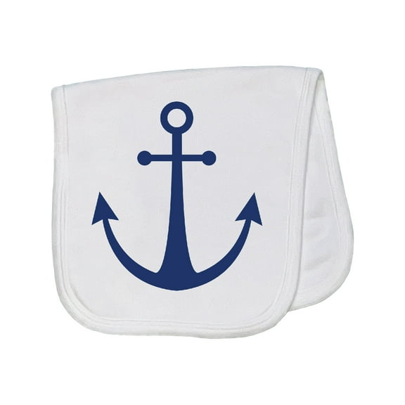 Inktastic Anchor Nautical Baby Burp Cloth