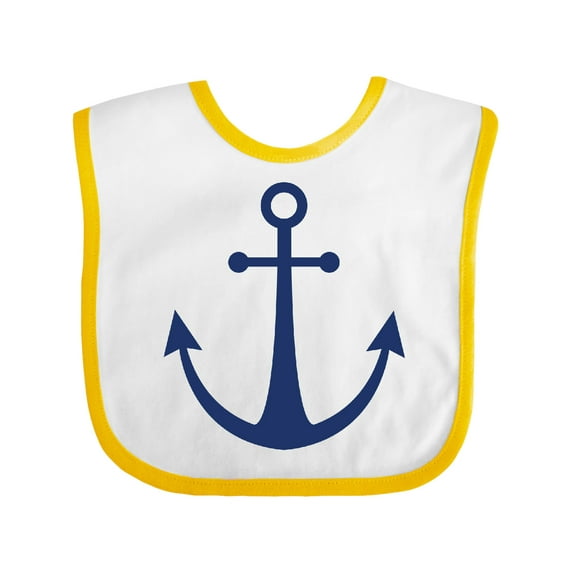 Inktastic Anchor Nautical Boys or Girls Baby Bib