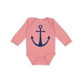 thumbnail image 1 of Inktastic Anchor Nautical Boys or Girls Long Sleeve Baby Bodysuit, 1 of 5