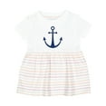 thumbnail image 1 of Inktastic Anchor Nautical Girls Baby Dress, 1 of 5