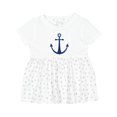 thumbnail image 1 of Inktastic Anchor Nautical Girls Baby Dress, 1 of 5