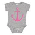 thumbnail image 1 of Inktastic Anchor Nautical Pink Girls Baby Bodysuit, 1 of 5