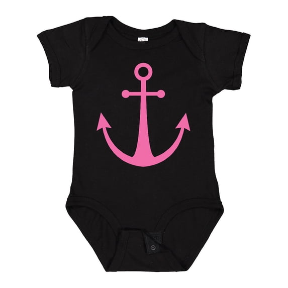 Inktastic Anchor Nautical Pink Girls Baby Bodysuit