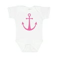 thumbnail image 1 of Inktastic Anchor Nautical Pink Girls Baby Bodysuit, 1 of 5