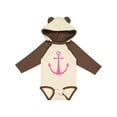 thumbnail image 1 of Inktastic Anchor Nautical Pink Girls Long Sleeve Baby Bodysuit, 1 of 5