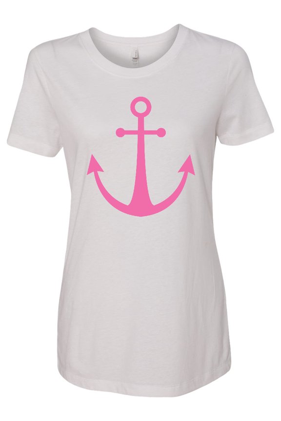 Anchor Nautical Pink Women's T-Shirt
