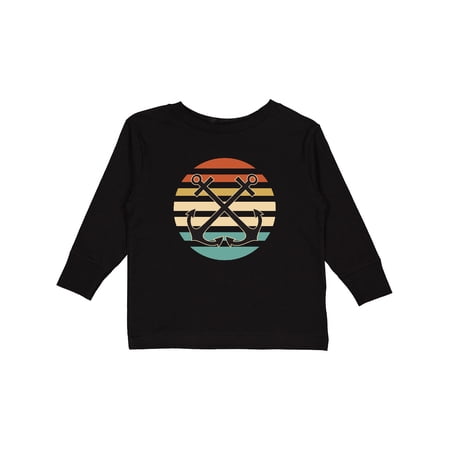 Inktastic Anchor Nautical Sailing Gift Boys or Girls Long Sleeve Toddler T-Shirt