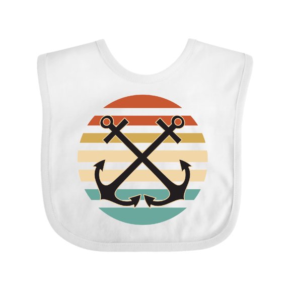 Inktastic Anchor Nautical Sailing Sunset Boys or Girls Baby Bib