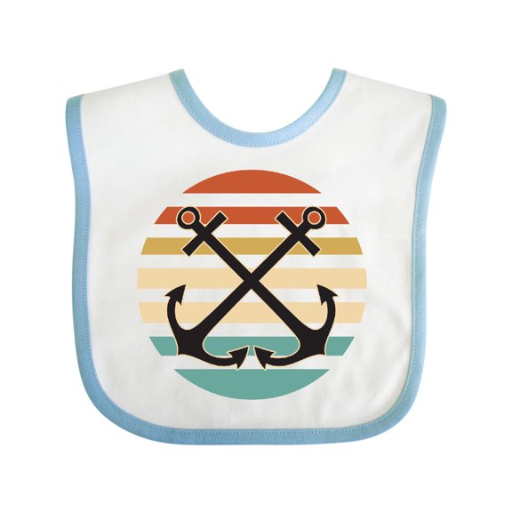 Inktastic Anchor Nautical Sailing Sunset Boys or Girls Baby Bib