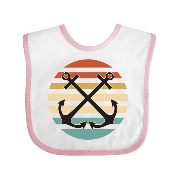 Inktastic Anchor Nautical Sailing Sunset Boys or Girls Baby Bib