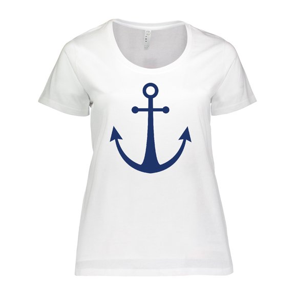 Inktastic Anchor Nautical Women's Plus Size T-Shirt