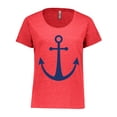 thumbnail image 1 of Inktastic Anchor Nautical Women's Plus Size T-Shirt, 1 of 5