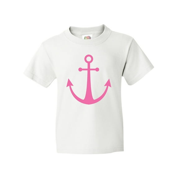 Inktastic Anchor Nautical pink Youth T-Shirt