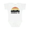 thumbnail image 1 of Inktastic Anchorage Alaska Skyline Boys or Girls Baby Bodysuit, 1 of 5