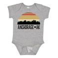 thumbnail image 1 of Inktastic Anchorage Alaska Skyline Boys or Girls Baby Bodysuit, 1 of 5