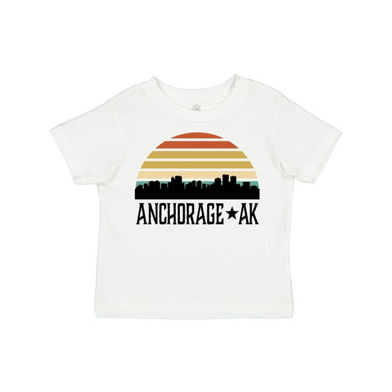 Inktastic Anchorage Alaska Skyline Boys or Girls Toddler T-Shirt