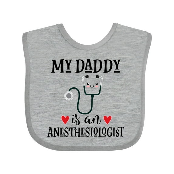 Inktastic Anesthesiologist Daddy Baby Gift Boys or Girls Baby Bib