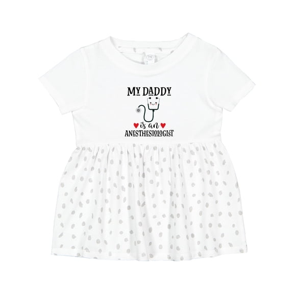 Inktastic Anesthesiologist Daddy Baby Girls Baby Dress