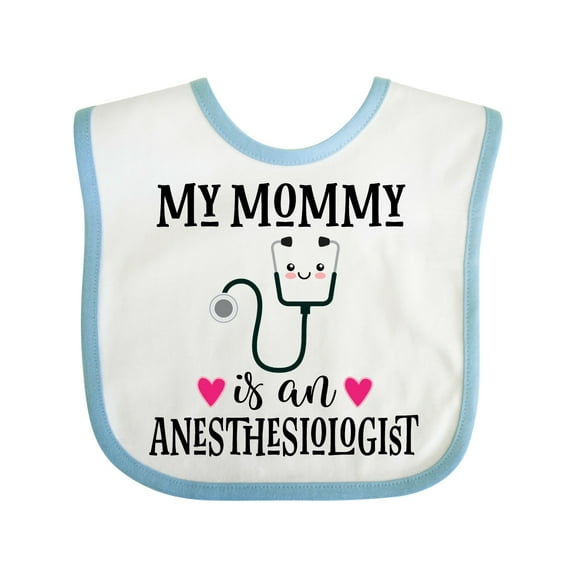 Inktastic Anesthesiologist Mom Baby Girls Baby Bib