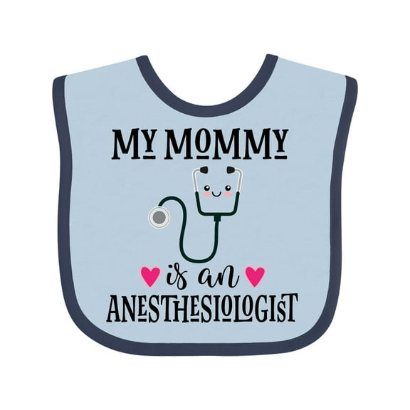 Inktastic Anesthesiologist Mom Baby Girls Baby Bib