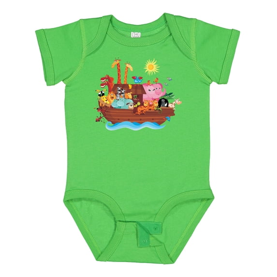 Inktastic Animal Ark Bible Story Christian Boys or Girls Baby Bodysuit