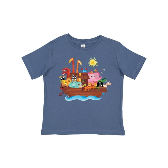 Inktastic Animal Ark Bible Story Christian Boys or Girls Toddler T-Shirt